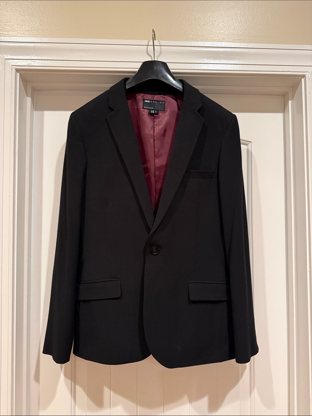 Men’s ASOS Black Suit/ Sport Coat 38S